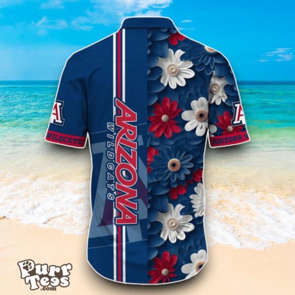 Arizona Wildcats NCAA3 Flower Hawaiian Shirt Best Design For Fans Product Photo 3
