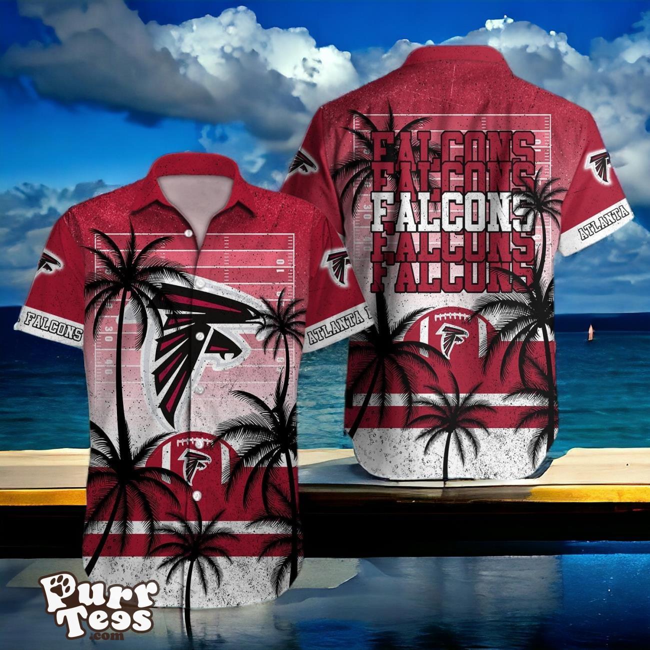 Atlanta Falcons Hawaiian Shirt Palm Tree Vintage For Men Women Product Photo 1