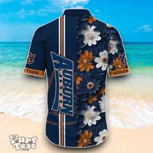 Auburn Tigers NCAA1 Flower Hawaiian Shirt Best Design For Fans Product Photo 3