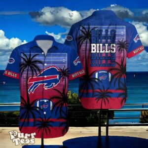 Buffalo Bills Hawaiian Shirt Palm Tree Vintage For Men Women Product Photo 1