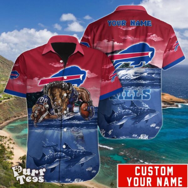 Buffalo Bills NFL Hawaiian Shirt Custom Name Unique Gift For Men Women Product Photo 1