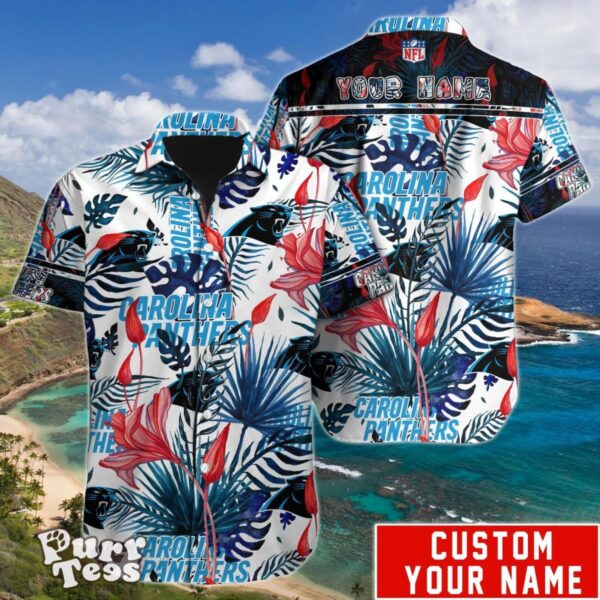 Carolina Panthers NFL Hawaiian Shirt Custom Name Unique Gift For Men Women Product Photo 1