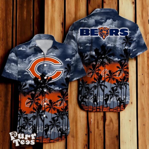 Chicago Bears NFL Hawaiian Shirt 3D Tropical Trending For Fans Product Photo 1