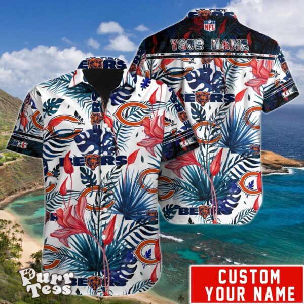 Chicago Bears NFL Hawaiian Shirt Custom Name Unique Gift For Men Women Product Photo 1