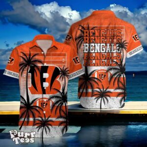 Cincinnati Bengals Hawaiian Shirt Palm Tree Vintage For Men Women Product Photo 1