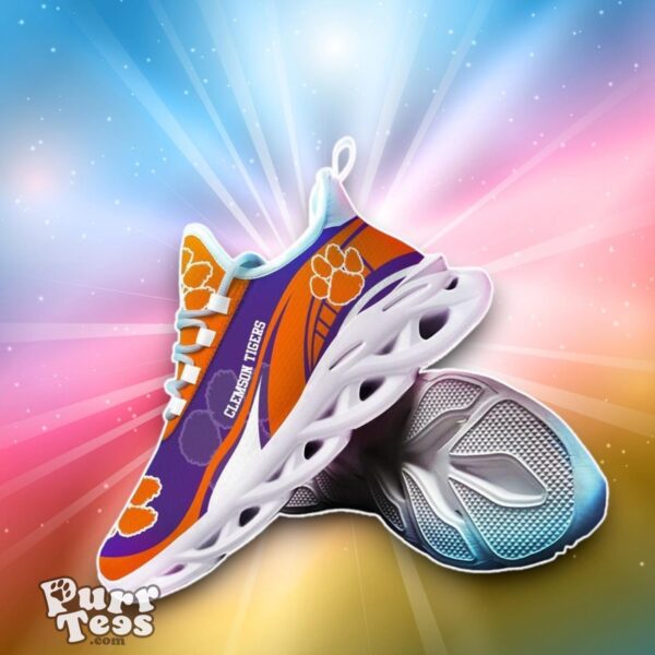 Clemson Tigers Max Soul Sneakers Pulse Shoes For Fan Product Photo 1
