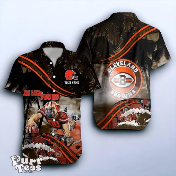 Cleveland Browns NFL Hawaiian Shirt Custom Name Best Gift For Fans Product Photo 1