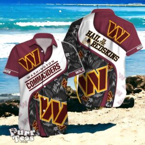 Commanders Game Day Gear Personalized Hawaiian NFL Shirt with Custom Name Product Photo 1