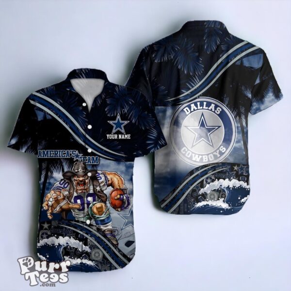 Dallas Cowboys NFL Hawaiian Shirt Custom Name Best Gift For Fans Product Photo 1