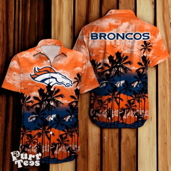 Denver Broncos NFL Hawaiian Shirt 3D Tropical Trending For Fans Product Photo 1