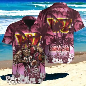 Fan Fashion Redefined Custom Name Washington Commanders Hawaiian NFL Shirt Product Photo 1