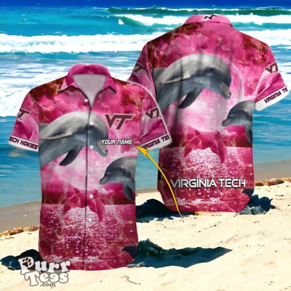 Game Day Essential Personalized Virginia Tech Hokies NCAA Hawaiian Shirt Product Photo 1