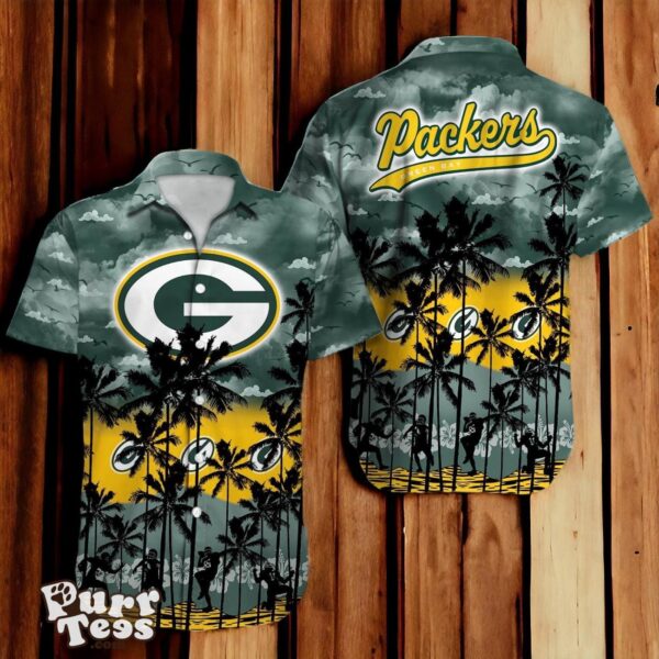 Green Bay Packers NFL Hawaiian Shirt 3D Tropical Trending For Fans Product Photo 1