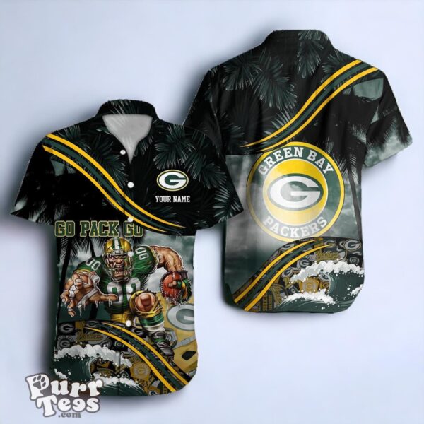 Green Bay Packers NFL Hawaiian Shirt Custom Name Best Gift For Fans Product Photo 1