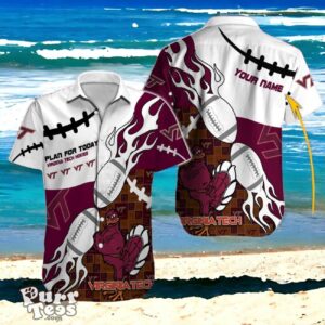 Hokies Game Day Gear Custom Name NCAA Hawaiian Shirt for Virginia Tech Supporters Product Photo 1