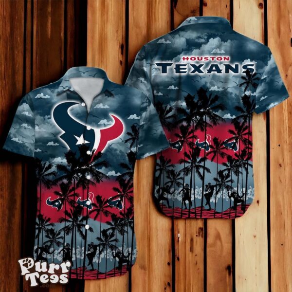 Houston Texans NFL Hawaiian Shirt 3D Tropical Trending For Fans Product Photo 1