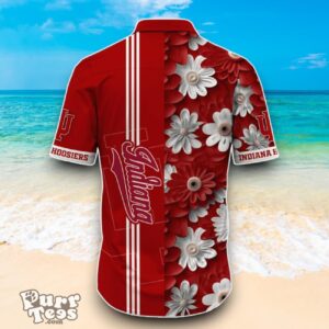 Indiana Hoosiers NCAA3 Flower Hawaiian Shirt Best Design For Fans Product Photo 3