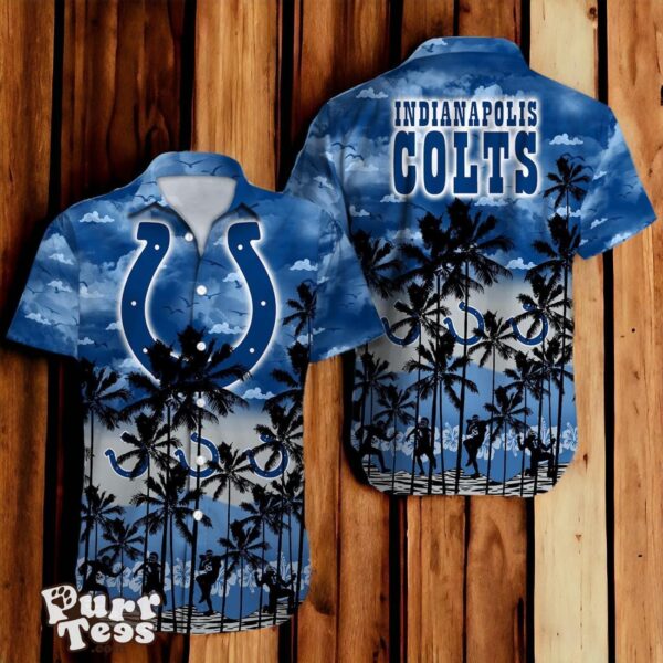 Indianapolis Colts NFL Hawaiian Shirt 3D Tropical Trending For Fans Product Photo 1