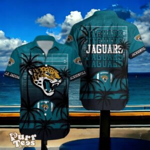 Jacksonville Jaguars Hawaiian Shirt Palm Tree Vintage For Men Women Product Photo 1