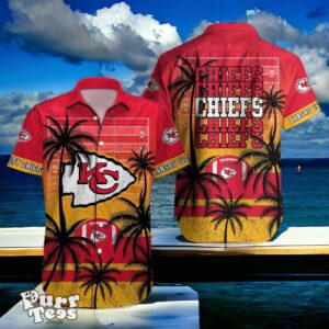 Kansas City Chiefs Hawaiian Shirt Palm Tree Vintage For Men Women Product Photo 1
