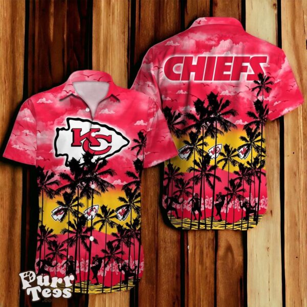 Kansas City Chiefs NFL Hawaiian Shirt 3D Tropical Trending For Fans Product Photo 1