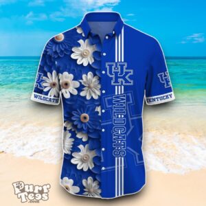 Kentucky Wildcats NCAA2 Flower Hawaiian Shirt Best Design For Fans Product Photo 2