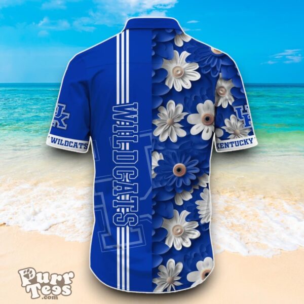 Kentucky Wildcats NCAA2 Flower Hawaiian Shirt Best Design For Fans Product Photo 3