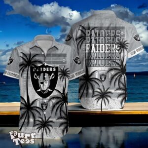Las Vegas Raiders Hawaiian Shirt Palm Tree Vintage For Men Women Product Photo 1