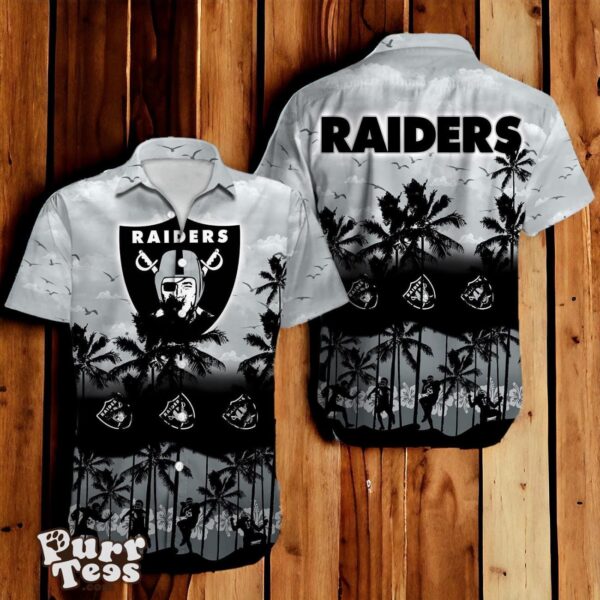 Las Vegas Raiders NFL Hawaiian Shirt 3D Tropical Trending For Fans Product Photo 1