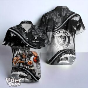 Las Vegas Raiders NFL Hawaiian Shirt Custom Name Best Gift For Fans Product Photo 1