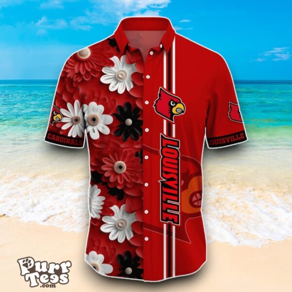 Louisville Cardinals NCAA2 Flower Hawaiian Shirt Best Design For Fans Product Photo 2