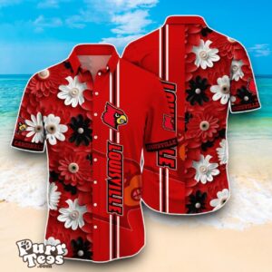 Louisville Cardinals NCAA2 Flower Hawaiian Shirt Best Design For Fans Product Photo 1