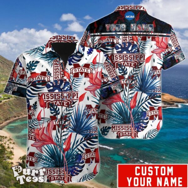 Mississippi State Bulldogs Hawaiian Shirt Custom Name Unique Gift For Men And Women Product Photo 1