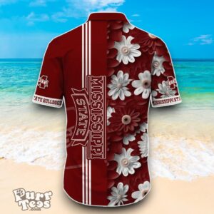 Mississippi State Bulldogs NCAA1 Flower Hawaiian Shirt Best Design For Fans Product Photo 3