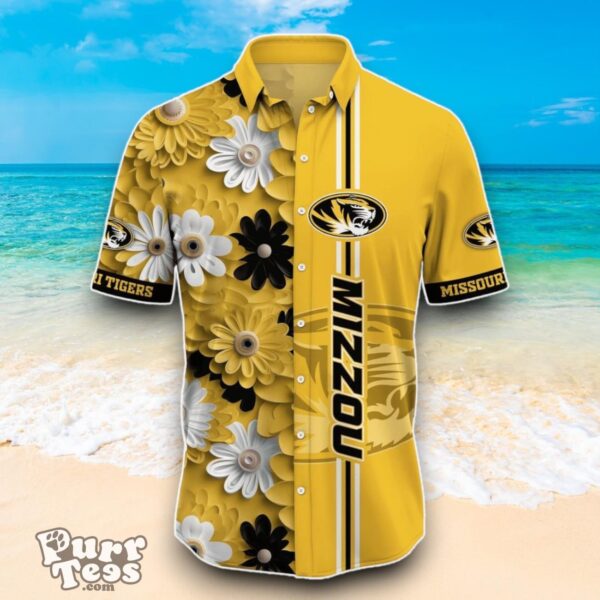 Missouri Tigers NCAA2 Flower Hawaiian Shirt Best Design For Fans Product Photo 2