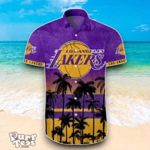 NBA Los Angeles Lakers Hawaiian Shirt Trending Summer For Men Women Product Photo 2