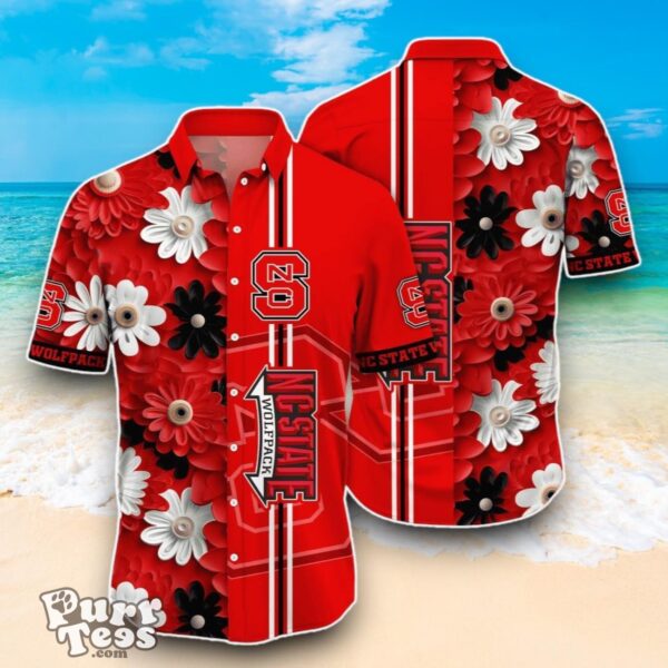 NC State Wolfpack NCAA3 Flower Hawaiian Shirt Best Design For Fans Product Photo 1