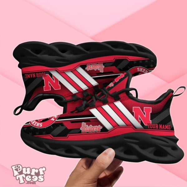 Nebraska Cornhuskers Max Soul Shoes Custom Name Special Gift For Men And Women Product Photo 3