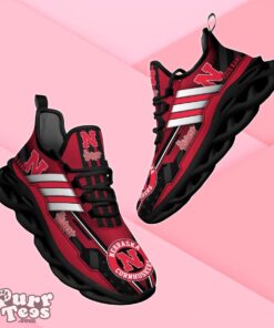 Nebraska Cornhuskers Max Soul Shoes Custom Name Special Gift For Men And Women Product Photo 1