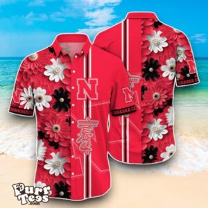 Nebraska Cornhuskers NCAA2 Flower Hawaiian Shirt Best Design For Fans Product Photo 1