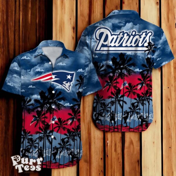 New England Patriots NFL Hawaiian Shirt 3D Tropical Trending For Fans Product Photo 1