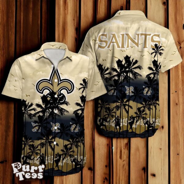 New Orleans Saints NFL Hawaiian Shirt 3D Tropical Trending For Fans Product Photo 1