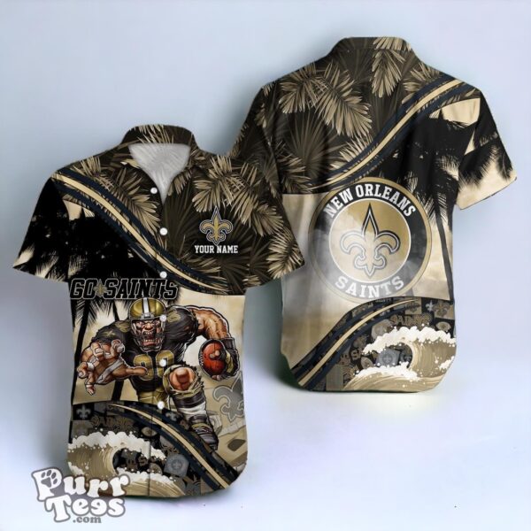New Orleans Saints NFL Hawaiian Shirt Custom Name Best Gift For Fans Product Photo 1