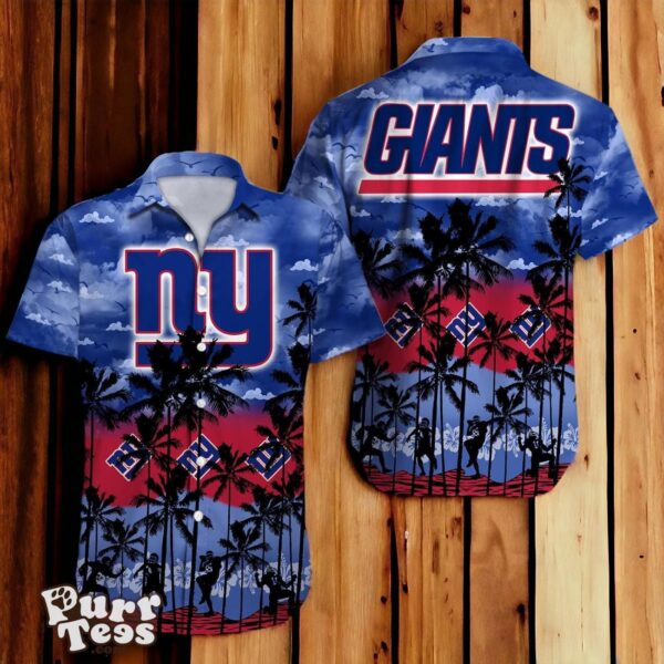 New York Giants NFL Hawaiian Shirt 3D Tropical Trending For Fans Product Photo 1