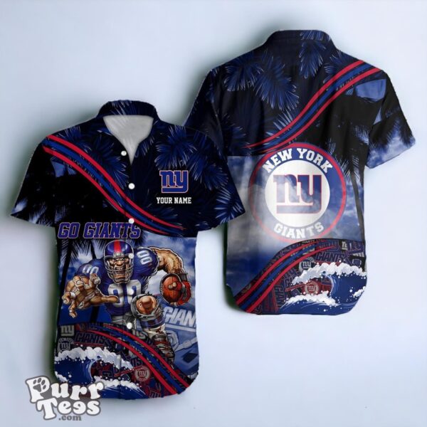 New York Giants NFL Hawaiian Shirt Custom Name Best Gift For Fans Product Photo 1