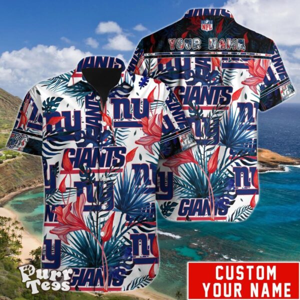 New York Giants NFL Hawaiian Shirt Custom Name Unique Gift For Men Women Product Photo 1