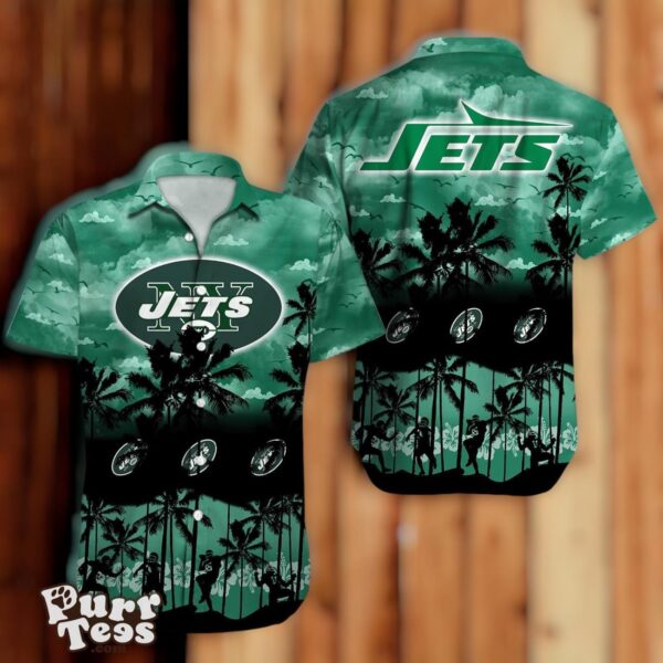 New York Jets NFL Hawaiian Shirt 3D Tropical Trending For Fans Product Photo 1