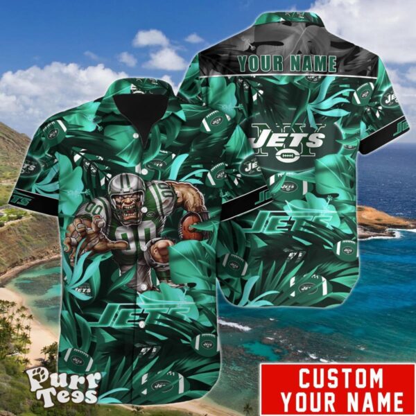 New York Jets NFL Hawaiian Shirt Custom Name Unique Gift For Men And Women Product Photo 1