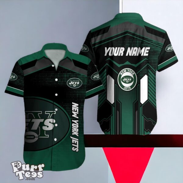 New York Jets NFL Hawaiian Shirt For Men Women Custom Name Product Photo 1