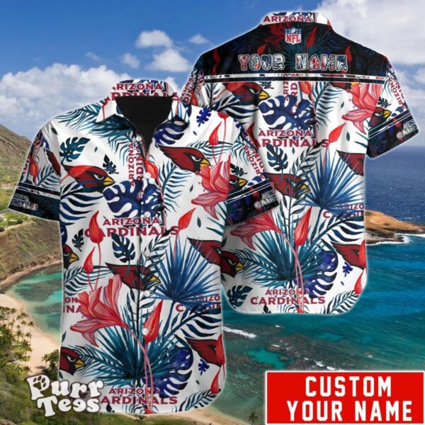 NFL Arizona Cardinals Hawaiian Shirt Custom Name Unique Gift For Men And Women Product Photo 1